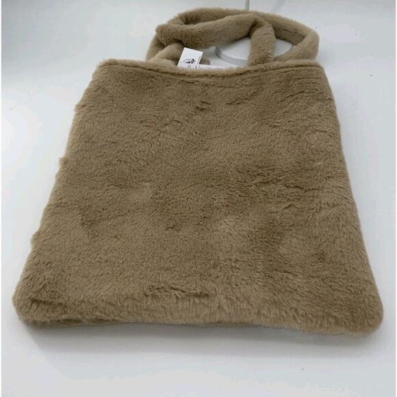 Disney Parks Bag Tote NWT Fuzzy Bambi Print With Magnetic Clasp & Flower Charm - Picture 2 of 10